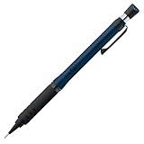 Zebra Tect 2way RO 0.5 mm Mechanical Pencil, Knurled Grip Model with One-Piece Lower Barrel, Navy Black (P-MA141-NVBK)