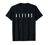 Alien 45th Anniversary Aliens 1986 Movie Sequel Title Logo T-Shirt