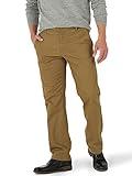 Lee Men's Extreme Motion Flat Front Regular Straight Pant Bronze 34W x 32L