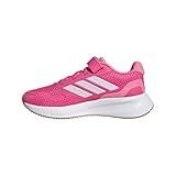 adidas Run Falcon 5 Sneaker, Pulse Magenta/White/Bliss Pink, 1 US Unisex Little Kid
