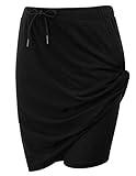 JACK SMITH Women's Plus Size Golf Athletic Lightweight Casual Dress with Pockets(3XL,Black)