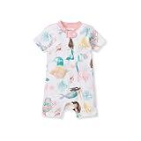 Burt's Bees Baby Unisex Baby Short Sleeve Pajamas, One-Piece Sleeper Romper PJs, Snug Fit for Infants 3 to 24 Months, Magical Mermaids