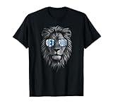 Funny Lion Lovers Wearing Glasses Retro Vintage Style T-Shirt