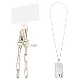 Case-Mate Crossbody Phone Lanyard/Chain [Works with All Phones] Hands-Free Cell Phone Strap - Phone Charm - Neck Chain Holder for iPhone 16 Pro Max/15 Pro Max/14 Pro Max/13 Pro/12 Pro/S24 Ultra - Gold