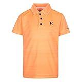 Hurley boys H20-dri Polo T Shirt, Bright Mango Heather, Medium US