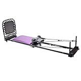 AeroPilates Reformer Plus 379 - Pilates Reformer Workout Machine for Home Gym - Cardio Fitness Rebounder - Up to 300 lbs Weight Capacity