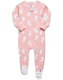 VAENAIT BABY Infant Toddler Character Footie Pajamas Onepiece Pink Bunny 18M