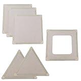 ImagineHaven Magnetic Panel Playhouse - Square and Triangle Panel Booster Pack, Lightweight Panels with Built-in Magnets Easily Snap Together - Requires Big Set