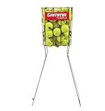 GAMMA Sports Tennis Ball Hopper Hi-Rise 75, Durable, Convenient, Heavy Duty Construction for Easy Pickup, Carrying and Storage, Holds 75 Tennis Balls Silver