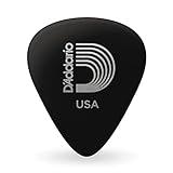 D'Addario Black Celluloid Guitar Picks, 10 pack, Light