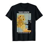 Funny Van Gogh Sunflowers Cat Meme Van Gogh Art Graphic Men Women Kids T-Shirt