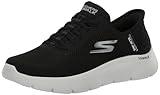 Skechers Women's Go Walk Flex Hands Free Slip-Ins-Grand Entry Sneaker, Black/White, 8