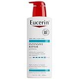 Eucerin Intensive Repair Body Lotion for Dry Skin with Alpha Hydroxy, Body Moisturizer for Very Dry Skin, Moisturizes, Exfoliates and Conditions, Fragrance Free and Paraben Free, 16.9 Fl Oz Bottle