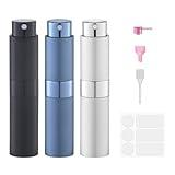 Fusupak Perfume Atomizer Travel Bottle Refillable: Cologne Sprayer Portable for Men - Mini Spray Empty for Refill - 8ml Small Size Blue