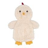 Best Pet Supplies Chicken Crinkle Plush Dog Toys for Interactive Play, Puppy and Senior Indoor Play, Colorful Chicken Toy Shape, Cute and Cuddly - Crinkle Chicken (Cream)