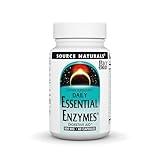 Source Naturals Essential Enzymes 500mg Bio-Aligned Multiple Enzyme Supplement Herbal Defense for Digestion, Gas, Constipation & Bloating Relief - Supports A Strong Immune System - 60 Capsules