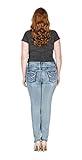 Jack David /Handcrafted Women's Plus Size Stretch Premium Blue Black Denim Jeans Slim Bootcut Skinny Pants
