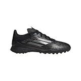 adidas F50 League Turf Sneaker, Black/Iron Metallic/Gold Metallic, 1 US Unisex Little Kid