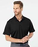 adidas Men's Climalite Basic Short-Sleeve Golf Polo-Black-XL