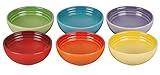 Le Creuset Stoneware Pinch Bowl Gift Set, Set of 6 Prep Bowls, Multi Color, 2 OZ