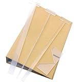 KIBEH 4 Pack Book Cover Guide, Transparent Acrylic Book Binding Kits, Bookbinding Cover Tool for Album, Journal, Planner, Making Book Covers