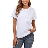 Summer Tops Women Spring Short Sleeve Shirts Beach Vacation Outfits Plus Size Workout Tshirts Casual Clothes 2025