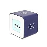 mooas Multi Cube Timer/Rotating Flip Clock Timer (Violet), Simple Operation, Digital Clock & ADHD Block Time Timers Management for Kids Desk Kitchen Study Classroom Cube 5,10,20,30 min Setting