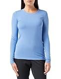 Amazon Essentials Women's Classic-Fit Long-Sleeve Crewneck T-Shirt (Available in Plus Size), Blue, Large