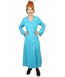 BC GOODS BY Women's Anti-Villain Spy Trench Coat | Adult Halloween Cosplay Party Costume for Women | TV and Movie Character Dress Accessory | Synthetic Fabric Outfit, Blue - Extra-Large