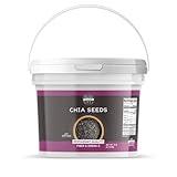 Birch & Meadow 1 Gallon of Raw Chia Seeds, Nutty Flavor, Smoothies & Baked Goods