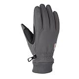 Carhartt Men's Wind Fighter Thermal-Lined Fleece Touch-Sensitive Knit Cuff Glove, Gray, Large (Pack of 1)