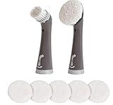 Rubbermaid Reveal Power Scrubber Attachable Soft Bristle & Velcro Head with 6 Microfiber Pads for Cordless Electric Battery Powered Scrub Brush Ideal for Shoes/Sneakers/Car Trim/Tires/Furniture