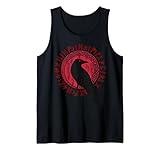 Odin Ravens Huginn & Muninn VEGVISIR TShirt Vikings Myth Tee Tank Top
