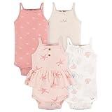 Gerber Baby Girl's Multi-Pack Sleeveless Onesies Bodysuit, Starfish