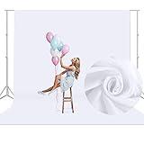 Aimosen 10x10 FT White Backdrop Background for Photography, Large Pure White Photo Backdrop Curtain Drapes, High Density White Screen Backdrops for Party Portrait Photoshoots Booth Video Studio