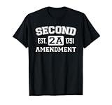 Second Amendment College University Style - Funny Pro Guns T-Shirt