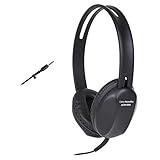 Cyber Acoustics Lightweight 3.5mm Headphones - Great for use with Cell Phones, Tablets, Laptops, PCs, Macs (ACM-4004)