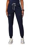 Fabletics Women's Active Scrub Jogger - MotionTech, 4-Way Stretch, Pocket-Packed, Lightweight, Semi-Slim Fit, S/Regular 28 in | 28, Navy