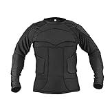 X AUTOHAUX Size 2XL Bike Motorcycle Riding Protective Full Body Armor Jacket Thorax Back Backbone Protector for Skateboarding Skiing Black