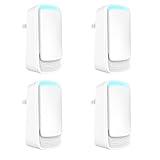 Plug In Air Ionizers - Negative Ion Technology Air Purifier - Quiet Operation Air Freshener for Home, Bedroom, Office, Garage Room - Portable Air Purifiers Odor,Pets Smell - Air Cleaner White (4 Pack）