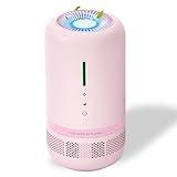 Air Purifiers for Home, H13 HEPA Air Purifier for Room up to 645ft², 360° Outlet, 99.97% Particle Capture for Dust, Smoker, Type-C Charging, Included Adapter,1 Pack VF04, Pink