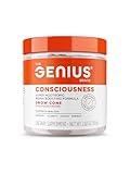 Genius Consciousness - Premium Nootropic Powder for Focus, Memory & Mental Clarity - AlphaSize, NeuroFactor, Lion’s Mane & Dynamine - Natural Brain Booster for Studying, Work & Creativity – Snow Cone