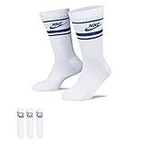 NIKE Sportswear Everyday Essential Crew Socks (3 Pairs) Adult DX5089-105, Size M