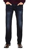 Buffalo David Bitton mens Straight Six Jeans, Authentic and Deep Indigo, 32W x 30L US