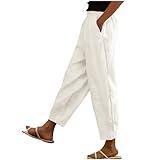 Wide Leg Pants Woman Drawstring Elastic Waist Gauze Pants Casual Loose Lightweight Beach Trousers Lounge Pants