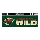 Rico Industries NHL Hockey Minnesota Wild 4 x 10 Team Spirit Magnet - Car, Home Décor - Refridgerator, Office, Kitchen