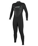 O'Neill Women's Epic 4/3mm Back Zip Full Wetsuit, Black/Black/Black, 8