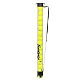 Franklin Sports Tennis + Padel Ball Hopper Tube - (15) Tennis Ball Picker Upper Tube - Hopper + Picker for Quick Pickup + Storage - Practice + Training Equipment - Balls Not Included