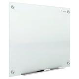 Quartet Magnetic Glass Dry Erase White Board, 48''W x 36''H Whiteboard, Infinity Frameless Mounting, White Surface (G4836W)