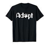 Adopt A Shelter Pet Cat Dog Adoption Animal Rescue T-Shirt